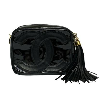 Chanel Vintage Bags Sort, Dame Vintage Tasker, Størrelse: ONE Size