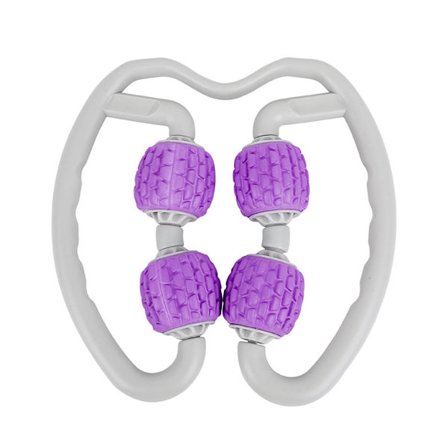 Fitness 4 Hjul Skaft Ring Benklämma Massageapparat Muskelavslappning Rullande Hjul