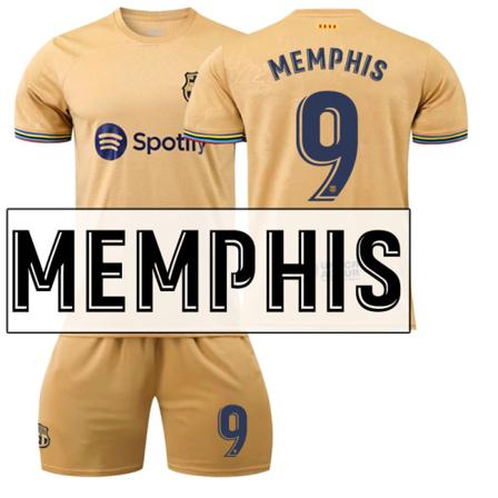 2223 Barcelona Borta Fotbollströja Nr 9 Memphis Jersey Without Socks 28(150-155cm)