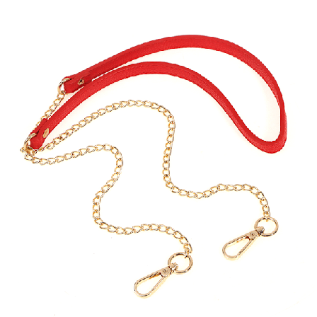 120CM Väska Kedja Läder Axelväska Handtag Strap Handväskor Stra Red
