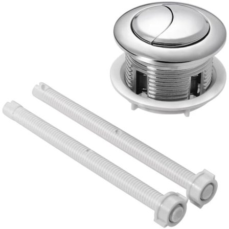 Dubbelspolning Toalett Tryckknapp Dubbelspolning Toalett Ersättningsknapp Vattentank Reparation Tryckknapp med Tråddiameter