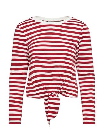 Vitinny L/S Boat Neck Top/Su/Ka Red Vila