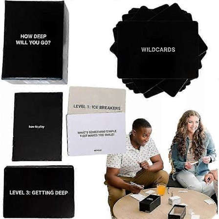 How Deep Will You Go Pöytäkorttipeli Dialogipeli Lautapeli Kortti Vanhempi Lapsi Strategiapeli Syvällisen Keskustelun Peli (LGL)