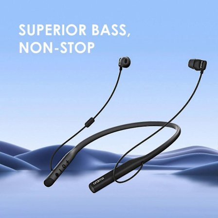 Oraimo Necklace 4 Dual EQ Multiple Connection 50-timers afspilningstid Hurtig opladning Neckband-øretelefon OEB-E50D