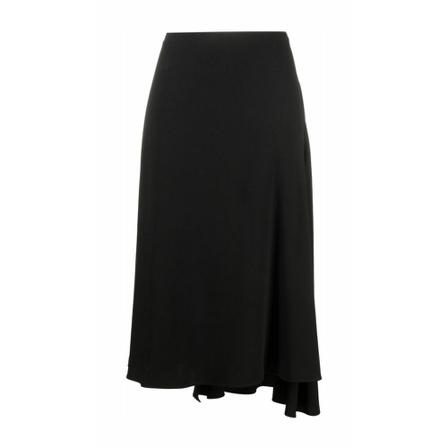 Aspesi Drop-hem asymmetric Nederdel Sort, Dame
