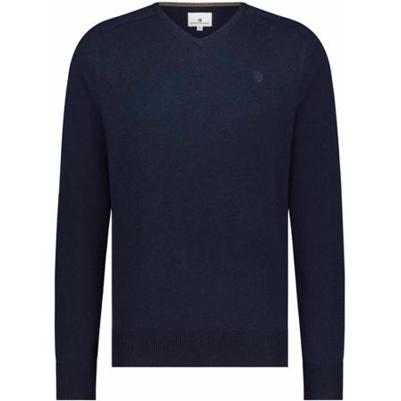 State of Art V-neck Strik Blå, Herre Strik