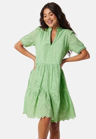 YAS - holi SS Dress - Quiet green - Kläder - - Bubbleroom