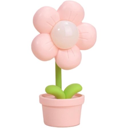 Mini-kukka yövalo söpö tunnelma Yöpöytälamppu Luova työpöydän koriste Makuuhuoneen lamppu Sopii teini-ikäisille tytöille Hampaat