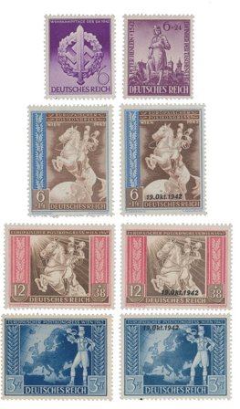 Tyske Rige 1942 - MICHEL 818-825 - Postfrisk