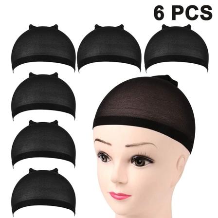 Pack Ljusbruna Perukmössor för Lace Front Peruker med Silkesfoder Vävd Stretchig Nylon Perukmössa för Kvinnor Män Barn Flickor