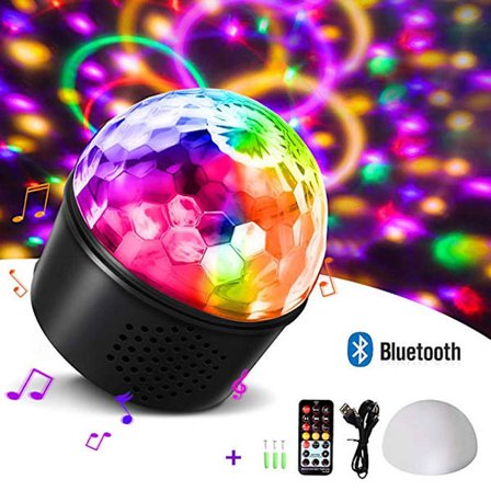 LED liten magisk boll lampa USB disco magisk boll Bluetooth musik