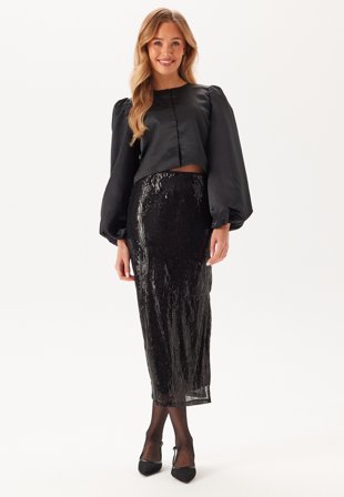 VILA Vizikki Midi Sequin Skirt Vaatteet