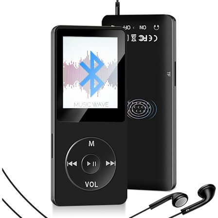 MP3-afspiller, børnemusik MP3-afspiller multifunktionel MP3-afspiller med 32 GB SD-kort, mini MP4-afspiller med FM-radiovideo E-bog, 1,8'' TFT-skærm, 