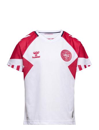 Dbu 23 Away Jersey S/S Kids T-shirts Football Shirts Hvit Hummel*Betinget Tilbud
