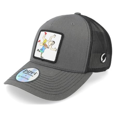 Pippi Långstrump - Grå trucker Keps - Pippi Strongman Grey Trucker @ Hatstore