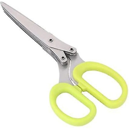 Køkken Saks med 5 Blade i Rustfrit Stål