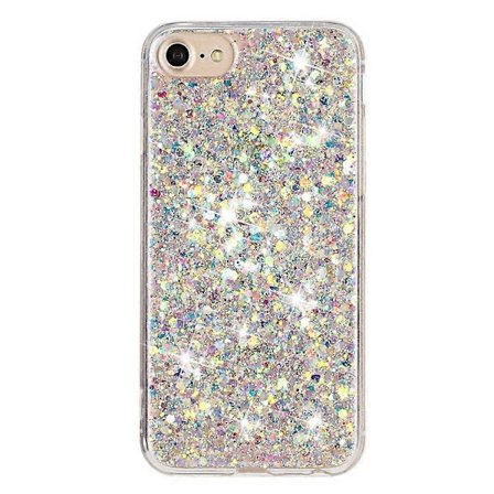 Kompatibel Kompatibel med iPhone 6 / 7 / 8 / SE (2020) (2022) Epoxy TPU Telefon Cover Stødsikkert Glitter Pulver Dekor Telefon Cover