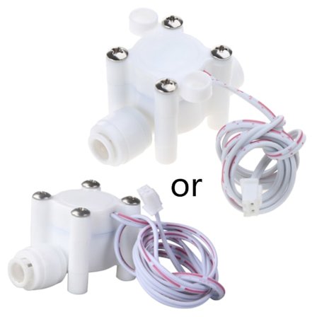 Räknare för flytande vattenflödessensor 1/4" Quick Plug Plast Turbin Switch Control Flödesmätare 300ml/min