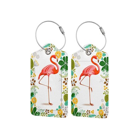 Bagagemærke og ID-kortholder i PU-læder Birds