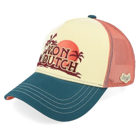 Von Dutch - Yellow trucker Czapka Z Daszkiem - Surf Vintage Red/Yellow/Navy Trucker @ Hatstore
