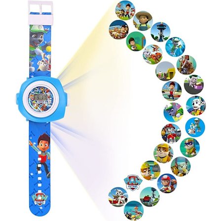 Barnklocka, Projektionsleksaker, Digitalt Armbandsur med Projektor, I