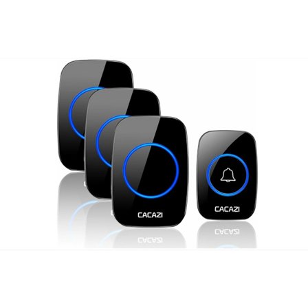 Trådløs Dørklokke Sæt - 60 Melodier & Lys Signal