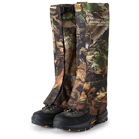 Höstlöv Kamouflage Storlek L Djungelvandring Lövtäckta i Snö Leggings och Regnrock