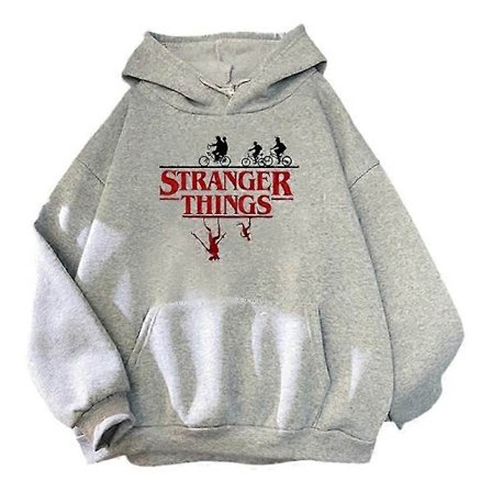 Stranger Things Huppari Collegepaita Oversized Pitkähihainen Rento Katumuoti