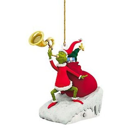 |NN| God Jul Grinchen Ornament Juletre Hengende Dekor Figur Anheng (E)