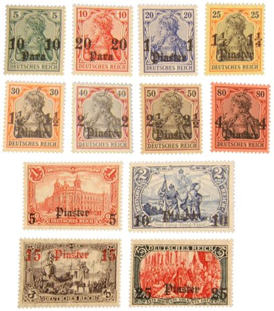 Tysk post i Tyrkiet - MICHEL 36-47 med certifikat - Postfrisk