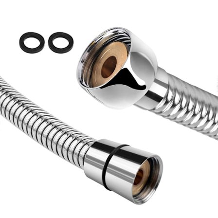 80 cm Fleksibel Vandslange til Badeværelse i Rustfrit Stål