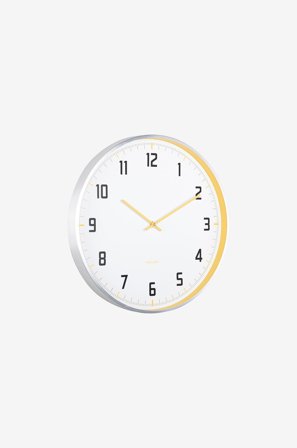 Karlsson - Seinäkello Sporty - Keltainen - Seinäkellot & pöytäkellot - - Homeroom