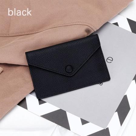 Kort lommebok kredittkortveske SVART SVART black