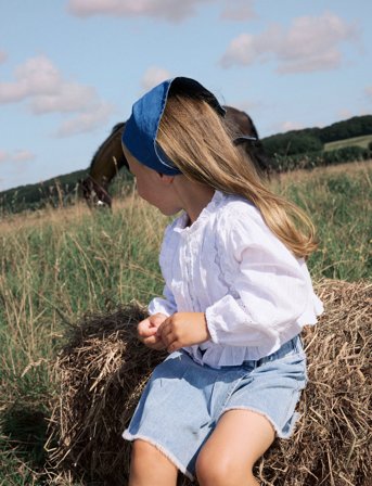 name it Nmfhanna Dnm Skort 4070-Ov H - Blue - 116