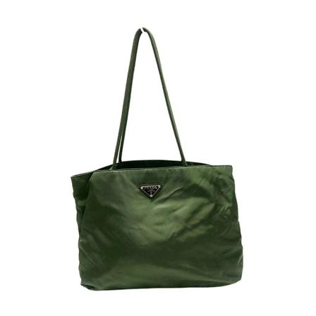 Prada Vintage, Pre-owned Tote Bags Groen, Dames, Maat:ONE Size