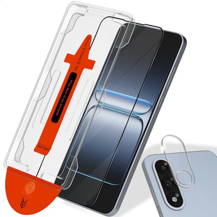 1-PACK OnePlus Nord 5 Näytönsuoja & 1-Pack linssinsuoja - Karkaistu Lasi | [Automaattinen Asennus] - Kuplaton