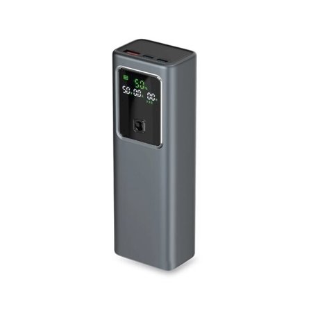 Powerbank SBS 20000mAh PD 100W med LCD-display - grå