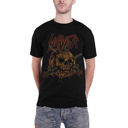 Slayer Unisex Vuxen Pumpa Skalle T-shirt L Svart