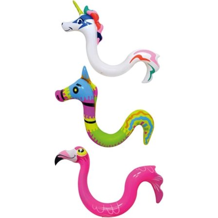 Uppblåsbara Flytande Råtta Leksaker, Simbassäng Djur Flytande Uppblåsbar Pinne, 3D Enhörning Flamingo Hippocampus Simbassäng Flytande Leksak Åka På 