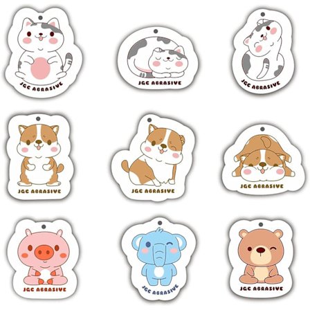 Söpö sieni, uudelleenkäytettävä keittiösieni, sarjakuvapainettu puumassasiivoussieni