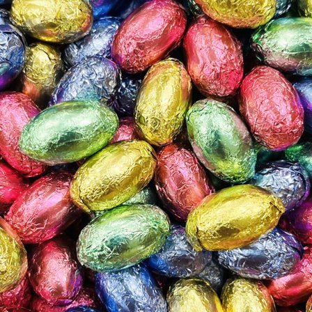 Chokladägg med Hasselnötskräm/Flingor 1kg