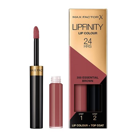 Max Factor Lipfinity 2-step 350 Essential Brown, Makeup, Læber, Læbestift