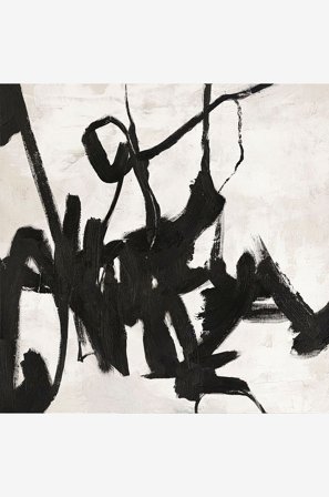 Malerifabrikken - Originalt maleri Playblack 1 - Sort - Billeder - 100X100 - Fra Homeroom