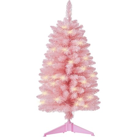 60 cm valmiiksi valaistu keinotekoinen joulukuusi, toimii paristoilla, LED-valoilla sisä- ja ulkokoristeluun