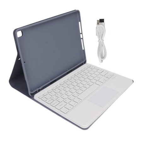 10,5-tommers nettbrettveske med tastatur for iPad Air 3 iPad Pro 10.5 2017 iPad 10.2 7. 8. 9. generasjon lilla