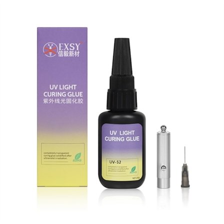 UV Lim & Sveise Lim - Super UV Lim - med Svart Lys Hurtigtørkende for Liming av Glass Metall Krystall Plast