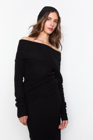CAMILLA PIHL - Yvonne Off-Shoulder Knit - Black SizeXS
