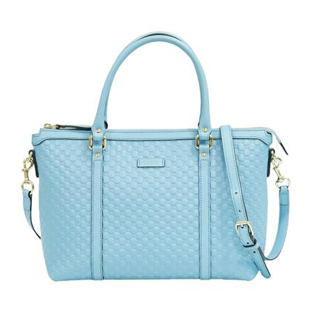 Gucci Vintage, pre-owned bag Guccissima Blauw, Dames, Maat:ONE Size,leer