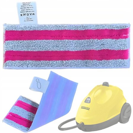 Mikrofiberklut EasyFix Rosa – Høy Absorbering | Borrelåsfeste | Reservedel for Karcher SC2, SC3, SC4