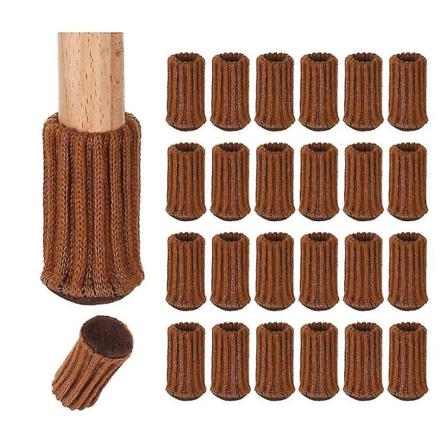 Stickad Bordsfotdyna - Brun Brown